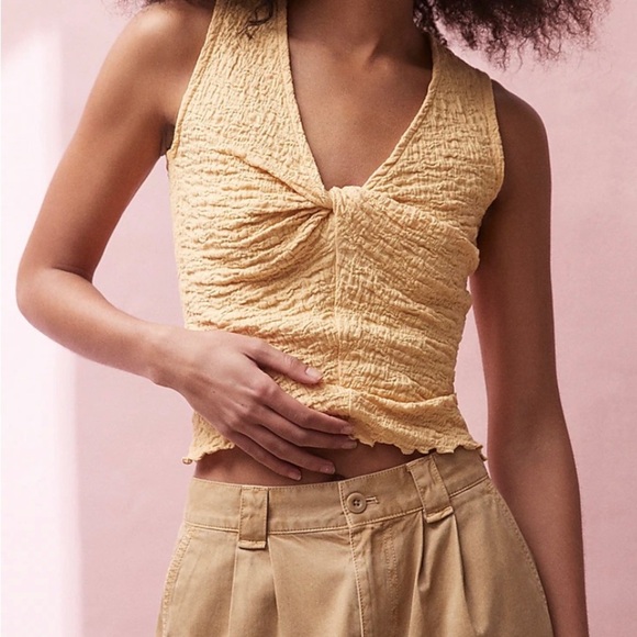 MADEWELL Popcorn-knit twist-front sleeveless top. Size XL - Picture 8 of 8